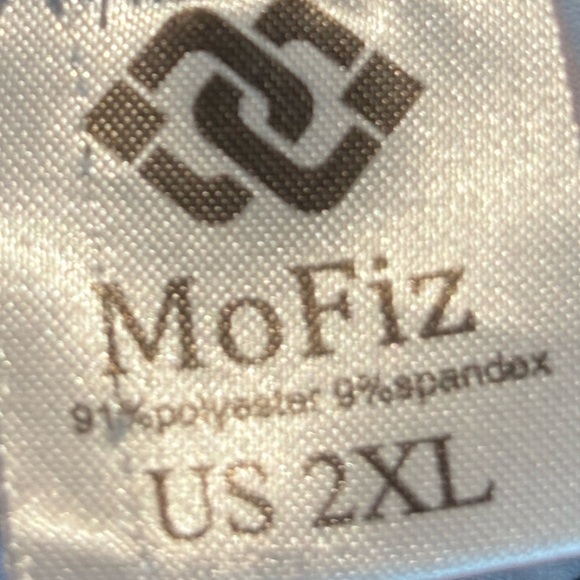 MoFiz Women’s Pajama Lounge Set 2XL | Black Top w/ Plaid Pocket + Red Plaid Pant - Picture 13 of 14